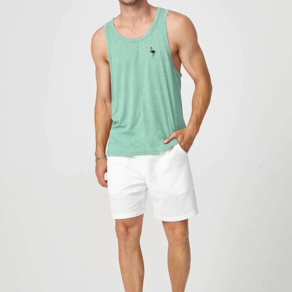 Mint Green Mens Tank Top - Picture 4 of 5